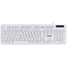 Teclado Usb Multimidia Slim Branco - Teclas Chocolate - Cabo 1.8m - Vinik - Tcb200