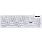 Teclado Usb Multimidia Slim Branco - Teclas Chocolate - Cabo