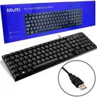 Teclado usb preto compacto multilaser tf100