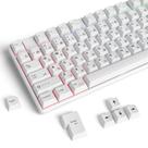 Teclas brancas japonesas GTSP 135 Cherry Profile Dye-sub com barra de espaço de 6,25 U/6 U para switches MX TKL ALT 65%, teclados de jogos em tamanho real, minimalistas