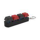 Teclas Mecânicas Antiestresse 4Keys, Botão De Dedo, Chaveiro De Descompressão Para Escritório,