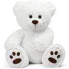 Teddy Bear LotFancy Stuffed Animal de 50 cm, brinquedo de pelúcia branco para meninas