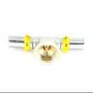 Tee Conexão Gás Tubo Multicamada Prensar 16mm X 3/4 Fêmea