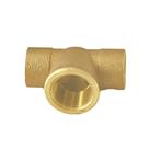 Tee de Bronze 22 x 3/4" x 22 mm Água Quente, Fria ou Gás