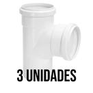 Tee Esgoto Primário 50 mm. PVC Plastubos