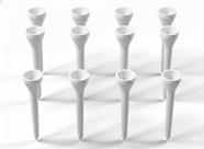 Tee Golfe 8 Cm - Pack 25 Unidades Tee Golfe 8 Cm - Pack 25 Unidades