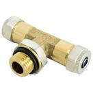 Tee Macho Central Rápido 16mm Tubo 12mm Carretas