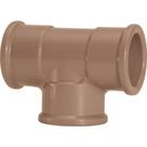 Tee Marrom Amanco Liso/Liso/Liso 60Mm 10300/11839 - Kit C/5