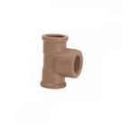 Tee Marrom Amanco Liso/Liso/Rosca 20Mm X 1/2'' 10320/11846 - Kit C/50 Tee Marrom Amanco Liso/Liso/Rosca 20Mm X 1/2'' 10320/11846 - Kit C/50