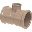 Tee Marrom Krona Liso Liso Liso Reducao 85Mmx60Mm 870 - Kit C/2 Tee Marrom Krona Liso Liso Liso Reducao 85Mmx60Mm 870 - Kit C/2