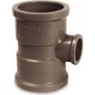 Tee Marrom Tigre Liso Liso Liso Reducao 50Mmx32Mm - Kit C/12