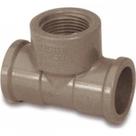 Tee Marrom Tigre Liso Liso Rosca 25Mm X 3/4'' - Kit C/20