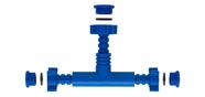 Tee Misturador Para Lavatório Em Abs 191801 - Blukit Azul
