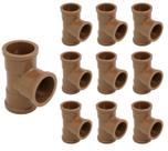 Tee Pvc Soldável 50mm x 25mm 10 Peças Krona