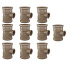 Tee Soldavel de Redução 50x40mm Fortlev Encanamento 10und Tee Soldavel de Redução 50x40mm Fortlev Encanamento 10und