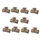 Tee Soldável PVC 40mm Encanamento Agua Fria 10 Peças