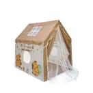 Teepee Play Tent Kids de poliéster cáqui com estrutura de metal 120x100x130cm Teepee Play Tent Kids de poliéster cáqui com estrutura de metal 120x100x130cm