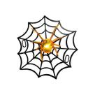 Teia de Aranha com Aranha LED Piscante para Halloween