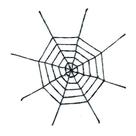 Teia decorativa grande preta 180cm - halloween Teia decorativa grande preta 180cm - halloween
