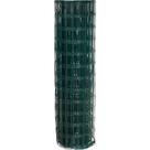 Tela Alambrada Vonder Revestida Em Pvc Verde 1,0 M X 25 M Fio 2,5 Mm Malha 10 Cm X 5 Cm