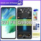 Tela AMOLED Samsung S21 FE 5G Com Digitalizador E Touch Screen Para Série G990