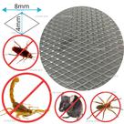 Tela Anti Escorpiões Baratas e Insetos 15cm x 50cm em Alumínio Não Desfia - Ficone Decor