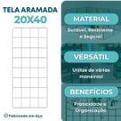 Tela Aramada 20x40cm Painel Home Office Mural Recados Planejamento DIY Criativo Tela Aramada 20x40cm Painel Home Office Mural Recados Planejamento DIY Criativo