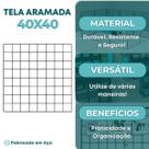 Tela Aramada 40x40cm Mural Criativo Fotos Inspirações Mood Board Organização
