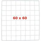 Tela aramada 60x60 branca c/ 7 mini prendedor