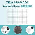 Tela Aramada 60x80cm Organização de Acessórios Painel Decorativo Mural Inspiração