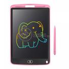 Tela De Escrita Lcd 10" Rosa Lousa Mágica Escrita Colorida Botão De Apagar Desenhos E Anotações