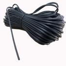Tela de janela Spline FLYZZZ 0,175 mm x 30,48 m redonda preta