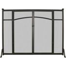 Tela de lareira Panacea Flat Panel 76x76cm com portas