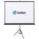 Tela de Projeção Retrátil com Tripé - 100 Polegadas - (2.03x1.52m) - Betec BT4560
