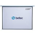 Tela de Projeção Retrátil Elétrica - 120 Polegadas - Controle Remoto - Betec BT4575 - Telão