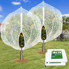 Tela de proteção para jardim ANGAR 244 x 244 cm, 2 peças, com zíper e cordão ajustável Tela de proteção para jardim ANGAR 244 x 244 cm, 2 peças, com zíper e cordão ajustável