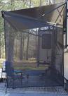 Tela de proteção solar lateral para toldo EXCELFU 274x213 cm Black Mesh