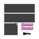 Tela De Sombreamento Para Varanda 1x6m 1x3m, Rede De Proteção Para Jardim E Pátio, 2/1 Peças Tela De Sombreamento Para Varanda 1x6m 1x3m, Rede De Proteção Para Jardim E Pátio, 2/1 Peças