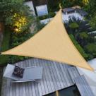 Tela de sombreamento triangular 4x4x5,4 MT resistente a UV BEGE