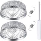 Tela de ventilação do forno TOODOO, pacote com 2 unidades, aço inoxidável, 7 cm