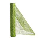 Tela Decorativa Fita Natal Malha Verde Lantejoulas Brilho Luxo 24cm x 5 metros Magizi