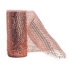 Tela Decorativa Natal Fita 15cm x 5 metros Rosê Gold - Magizi
