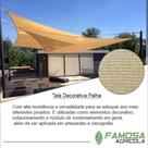 Tela decorativa palha na medida de 4X2