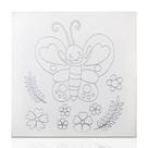 Tela Desenhada de Borboleta Riscada 30x30cm Souza