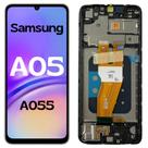 Tela Display Frontal Com Aro Premium A05 - A055 + Película 3D