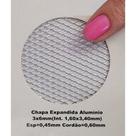 Tela Em Alumínio Expandido Grade 40cm X 100cm ou Ralos Anti Insetos -