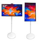 Tela Interativa Touchscreen 32 Tomate MTM3201 IPS Full HD 10 Toques WiFi 5 Bluetooth Bateria 10000mAh Pedestal Ajustável