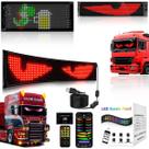 Tela Led Flexível 37x09cm Imagens Textos Olho Carro Caminhão