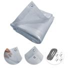Tela Lona Translúcida Shade Lux 3x1.30 M Impermeável + Kit Fixação Para Claridade e Chuva Tela Lona Translúcida Shade Lux 3x1.30 M Impermeável + Kit Fixação Para Claridade e Chuva