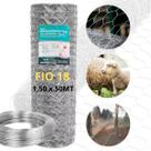 Tela Mangueirão 150x50m Fio 18 Granja Porco Carneiro Brinde Rolo 1Kg Reforçado Resistente